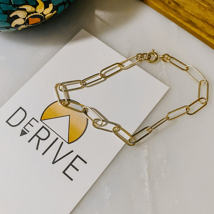 Derive Jewelry - Paperclip Chain Link Bracelet