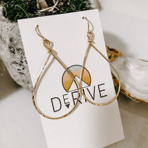 Derive Jewelry - Textured Teardrop Earrings