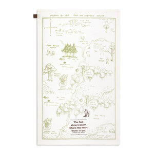 Demdaco - Winnie-the-Pooh Where The Heart Goes Kitchen Towel