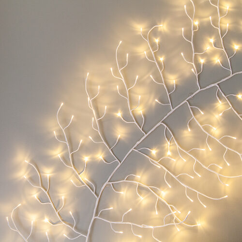 10' LED White Climbing Vine Lighted Branches -  Warm or Cool Light Varients