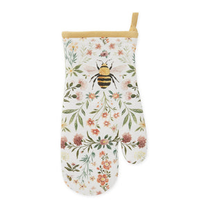 Design Imports - Honey Bee Meadow Printed Oven Mitt