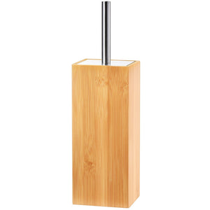 ToiletTree Products - Natural Bamboo Wood Stainless Steel Handle Toilet Brush