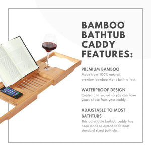 ToiletTree Products - Bamboo Bath Caddy