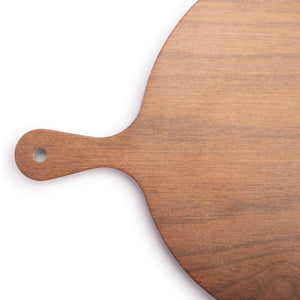 Demdaco - Round Melamine Brown Wood Serving Board