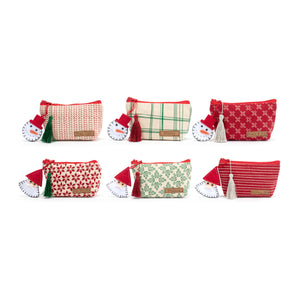 Demdaco - Holiday Zip Pouches Assorted