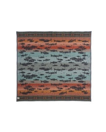 Pendleton - Napped Jacquard Throw Salmon Run