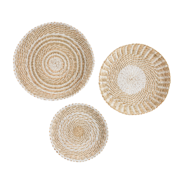 Mud Pie - Neutral Wall Baskets Set of 3