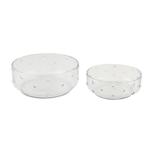 Mud Pie - Hobnail Glass Salad Bowl (Assorted Sizes)