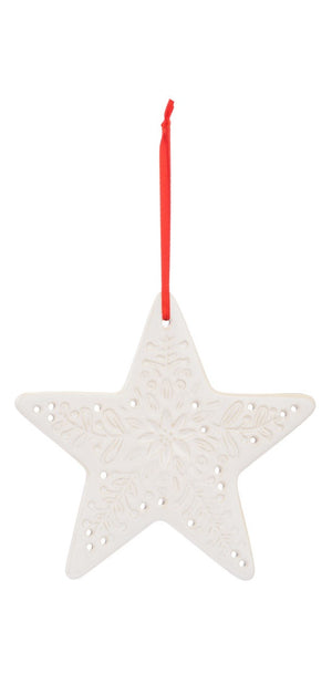 Demdaco - Star Ceramic Ornament