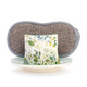 Demdaco - Spring Leaves Soap Dish with Sponge