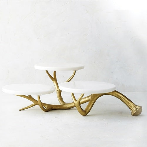 Mary Square - Three Tier Antler Serving Tray