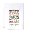 Southern Sisters Home - Camping Rules Flour Sack Towel