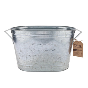 Twine - Country Home Cold Drinks Galvanized Metal Tub