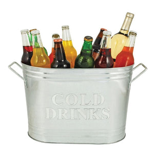 Twine - Country Home Cold Drinks Galvanized Metal Tub