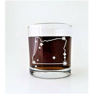 Monster Dance Designs - Oregon State Map Whiskey Glass