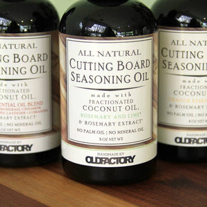 Old Factory Soap + Parousia Perfumes - All Natural Cutting Board Seasoning Oil - Rosemary & Lime