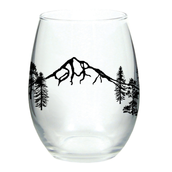 Salty Raven - Mountain Forest Wine Glass