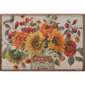 Kendrick Home - "Autumn In Bloom" Floral Sign