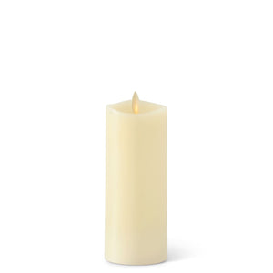 K&K Interiors - Ivory Wax Luminara Slim Indoor Pillar Candle (2x6.1in)