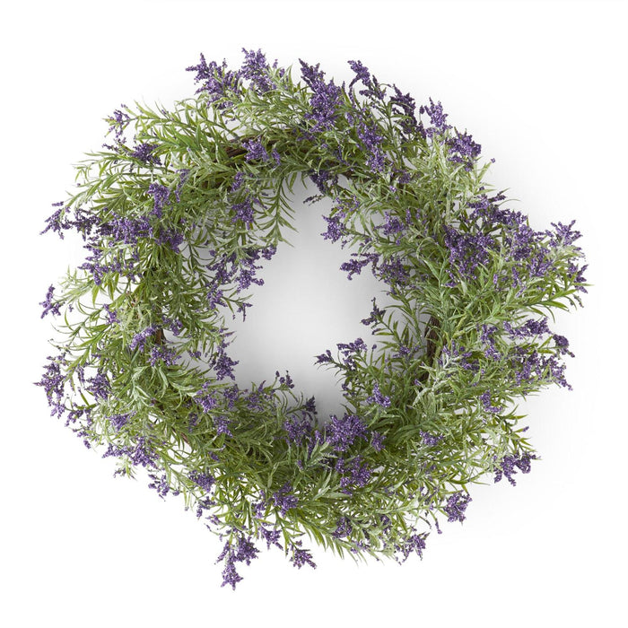 K&K Interiors - Purple Lavender Wreath (23in)