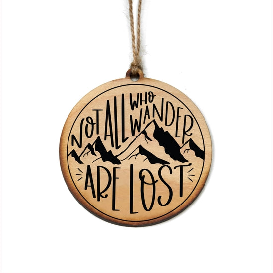 Driftless Studios - "Not All Who Wander Are Lost" Christmas Ornament