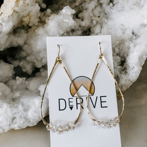 Derive Jewelry - Herkimer Diamond Teardrop Earrings
