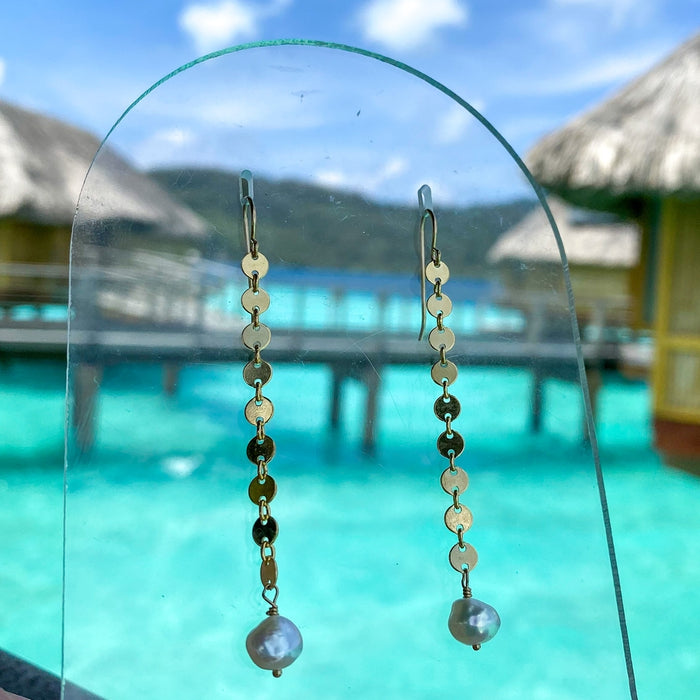 Derive Jewelry - Sand Dollar Pearl Earrings