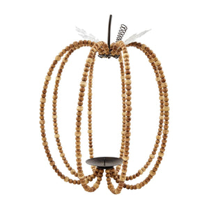 Mud Pie - Beaded Pumpkin Lantern