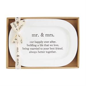 Mud Pie - Mr. & Mrs. Plate