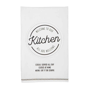 Mud Pie - Welcome to Our Kitchen Flour Sack Towel