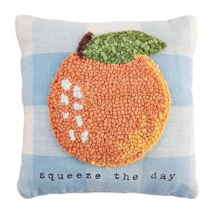 Mud Pie - Fruity Mini Hooked Pillow (Assorted)
