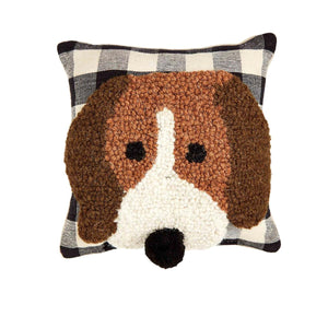 Mud Pie - Mini Hooked Dog Pillows