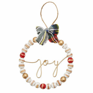 Mud Pie - Joy Beaded Ornament