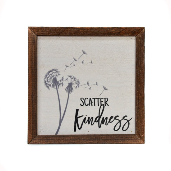 Driftless Studios - "Scatter Kindness" Wooden Sign