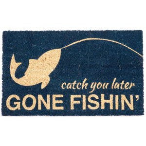 Entryways Doormats - Gone Fishin' Coir Doormat