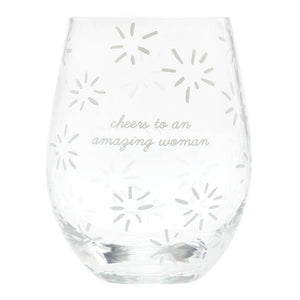 About Face Designs - Amazing Woman Wine Glass