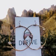 Derive Jewelry - Stargazer Organic Shaped Herkimer Hoop Earrings