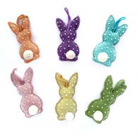Ornaments 4 Orphans - Assorted Bunny Rabbits W/ White Dots Easter Ornaments