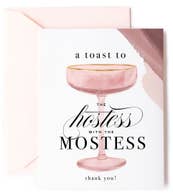 Kitty Meow Boutique - 'Hostess With The Mostest" Card