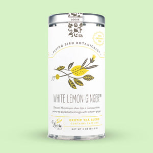 Flying Bird Botanicals - White Lemon Ginger– Loose Leaf Tin