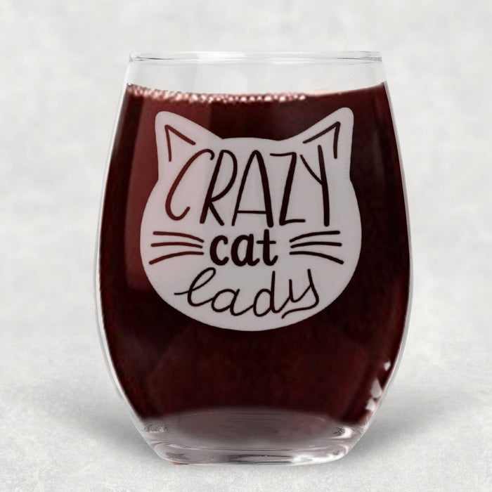 Dasha Alexander - Crazy Cat Lady Wine Glass
