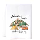 Southern Sisters Home - Adventure Awaits Camping Flour Sack Towel