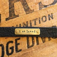 Buffalo Girls Salvage - Black Leather Bracelet