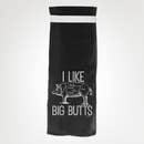 Twisted Wares - I Like Big Butts Black Kitchen Towel