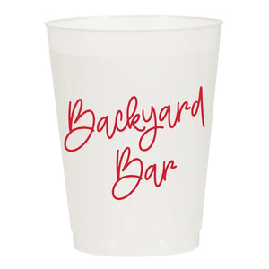 Sip Hip Hooray - Backyard Bar Reusable Cups - Set of 10 Cups