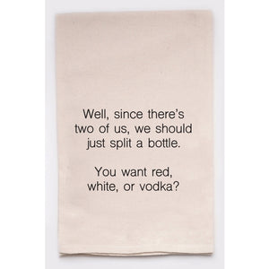 Ellembee Gift - Red White or Vodka - Tea Towel
