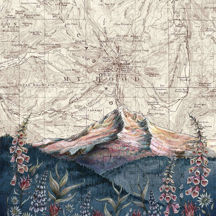 Final Switchback by Katie Jeanne Reim-  Mt. Hood Lolo Pass Fine Art Matted Print
