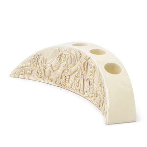 Demdaco - Ceramic Nativity Advent Candle Holder