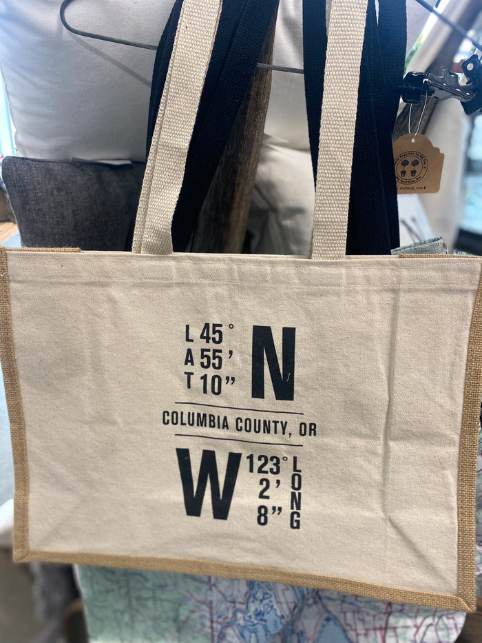 Upper Lake Home Goods - Columbia County Coordinates Tote Bag