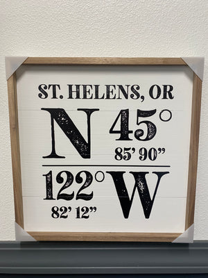 Kendrick Home - St. Helens, OR Coordinates